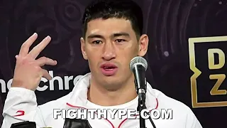 DMITRY BIVOL FIRST WORDS AFTER BEATING CANELO IN SHOCKING UPSET WIN; ANSWERS REAMTCH QUESTION