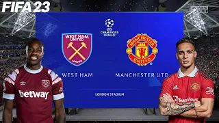 FIFA 23 | West Ham United vs Manchester United - Champions League UCL - PS5™ Full Gameplay