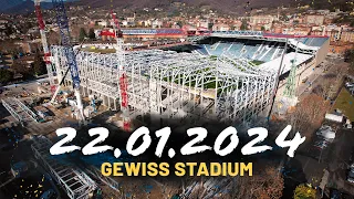 Gewiss Stadium: continua a crescere la nuova Curva Sud Morosini 🏗️
