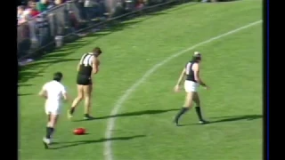 Tony Lockett too fat and too slow - Jack Edwards comments 1985 Round 2