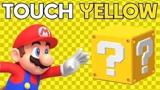 How Fast can you Touch YELLOW in Every Mario Game?