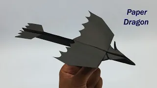 Making Dragon Airplane From Paper -  How To Make a Paper Dragon Airplane