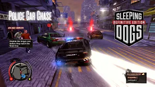 SLEEPING DOGS Definitive Edition - POLICE CAR CHASE PC 2022 GAME PLAY