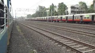 CENTRAL RAILWAYS RETROFITTED EMU BETWEEN ANDHERI AND VILEPARLE