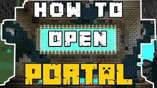 How to Open the Warden Portal in Minecraft | Ancient City Portal