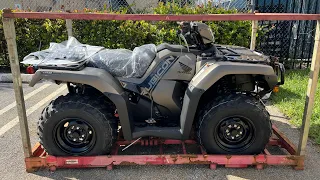 [4k] unboxing 2022 Honda foreman rubicon TRX520 4X4 EPS