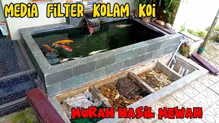 urutan media filter kolam koi || air jernih tanpa kuras