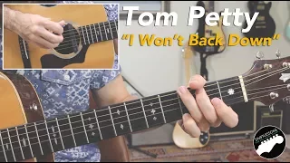 Tom Petty "I Won't Back Down" | Easy Rhythm & Slide Guitar Solo Lesson