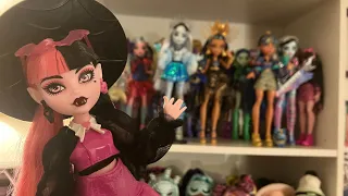 SETTING UP MY NEW MONSTER HIGH SHELF | Lizzie is bored vlog