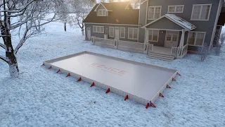 I Built a Backyard Rink in Under an Hour! | EZ ICE