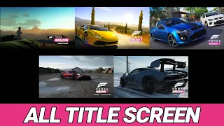 Title Screen In EVERY Forza Horizon