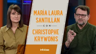 Christophe Krywonis con María Laura Santillán: "Con mi pareja nos conocimos en una página"