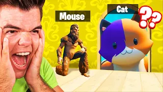 Playing CAT vs. MOUSE In FORTNITE! (Hide And Seek)