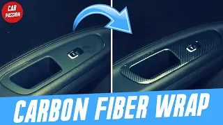 How To Carbon Fiber Wrap Car Interior Trim