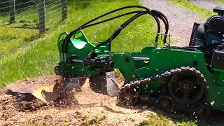 2017 Toro STX26 stump grinder on larger stump