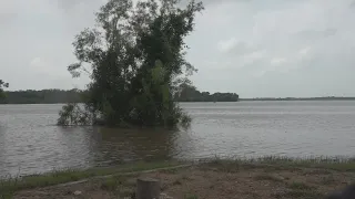 Several inches of rain causes Lake Waco to overflow, closing multiple roads in the area