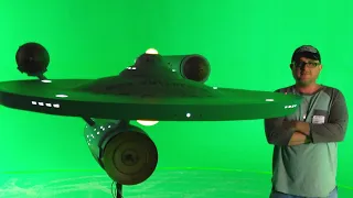 Star Trek First Frontier USS Enterprise NCC 1701 Shooting Miniature Up Close