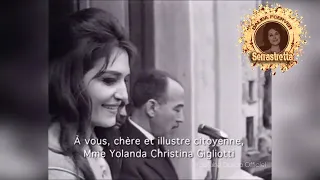 Dalida citoyenne d’honneur en Italie à Serrastretta  1962 / Officiel Dalida