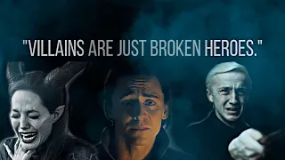 "Villains are just broken heroes" #loki #marvel #dracomalfoy #angelinajolie #tfaws #shorts