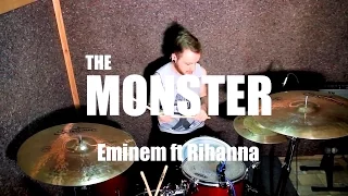 Eminem - The Monster ft. Rihanna (drum cover by Sasha SUNiCH Soloha)