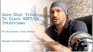 Important Sure Shot Trick To Crack SDET Interviews || Be Different From Others