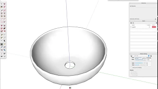 Create a sink or bowl in SketchUp