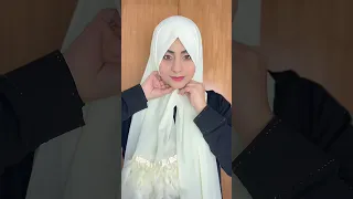 Hijab Style for Round Chubby Faces | Easy Hijab Style with Furry Hijab #hijabtutorial #hijabstyle