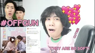 going through #OFFGUN tag (cute moments, hugs, kisses +)