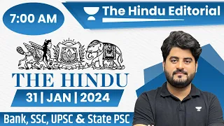 31 Jan 2024 | The Hindu Analysis | The Hindu Editorial | Editorial by Vishal sir | Bank | SSC | UPSC