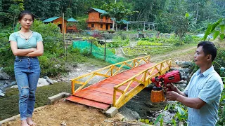 Full video: 7 days of building a bridge over the Farm, building a modern farm, gardening, farm life