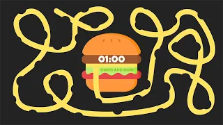 1 Minute Burger 🍔 Bomb Timer [ GIANT BURGER EXPLOSION ]