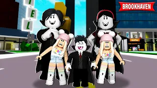 ESSAS IRMÃS GÊMEAS FORAM ADOTADAS POR VAMPIROS NO BROOKHAVEN : Historinha de roblox