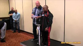 2015 Mr. Olympia: 212 Showdown Athletes Meeting & Weigh in Video