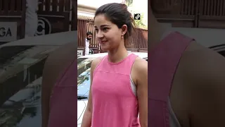 Ananya Pandey gives dazzling look, spotted outside Yoga class | #ananyapandey #yoga #shorts