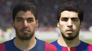 FIFA 15 vs PES 2015 Head to Head Faces - Barcelona