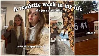 Erste November Woche - in der bib eingeschlafen, uni, arbeiten, jura, Freunde treffen - weekly Vlog