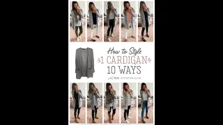 How to Style a Grey Cardigan Ten Ways