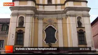 Gyónás a ferences templomokban (2013.12.23)