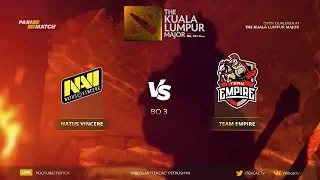 🤠 Natus Vincere vs Empire - Реванш. New era NaVi | Bo3 | The Kuala Lumpur Major