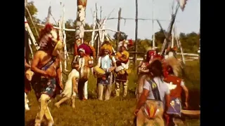 The Indian Village at Disneyland, California, USA.1961
