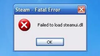 Как избавиться от ошибки "failed to load steamui.dll"