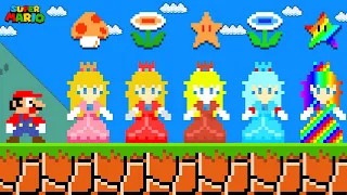 Super Mario Bros. but there are MORE Custom Princess Peach Power-UP!