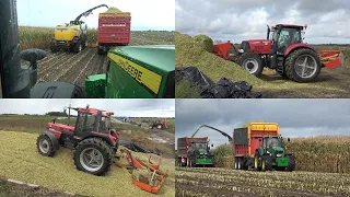 Mais hakselen en inkuilen bij Kamphuis door loonbedrijven Engberts en Altena (2022)