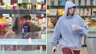 Justin Bieber Gets Pumped On Juice Shots After Working Hard On New Album! EXCLUSIVE