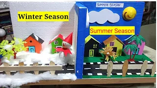 types of season model || winter season model || summer season model || science project