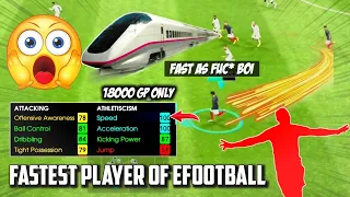 100 SPEED 100 ACCELERATION STAT PLAYER #efootballmobile