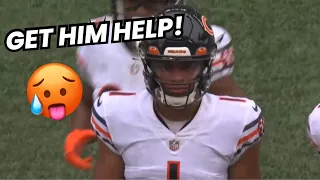 Justin Fields is a ‘1 MAN OFFENSE’ 🥵 GET HIM SOME HELP (Bears vs Seahawks NFL Preseason highlights)