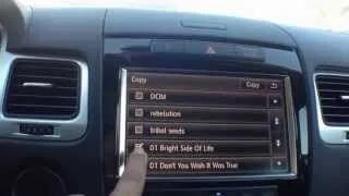 How to save music onto the Volkswagen Touareg hard drive