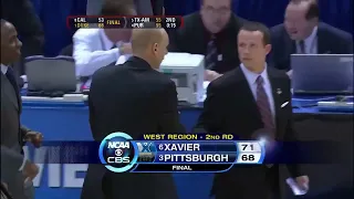 2010 NCAA Tournament 2nd Round: #6 Xavier vs #3 Pittsburgh (highlights)