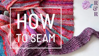 How to Seam | Joining Garter Stitch | Knitting Tutorial